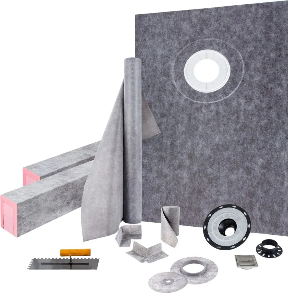 Kit étanchéité douche 965x1524mm écoulement décalé ABS durable