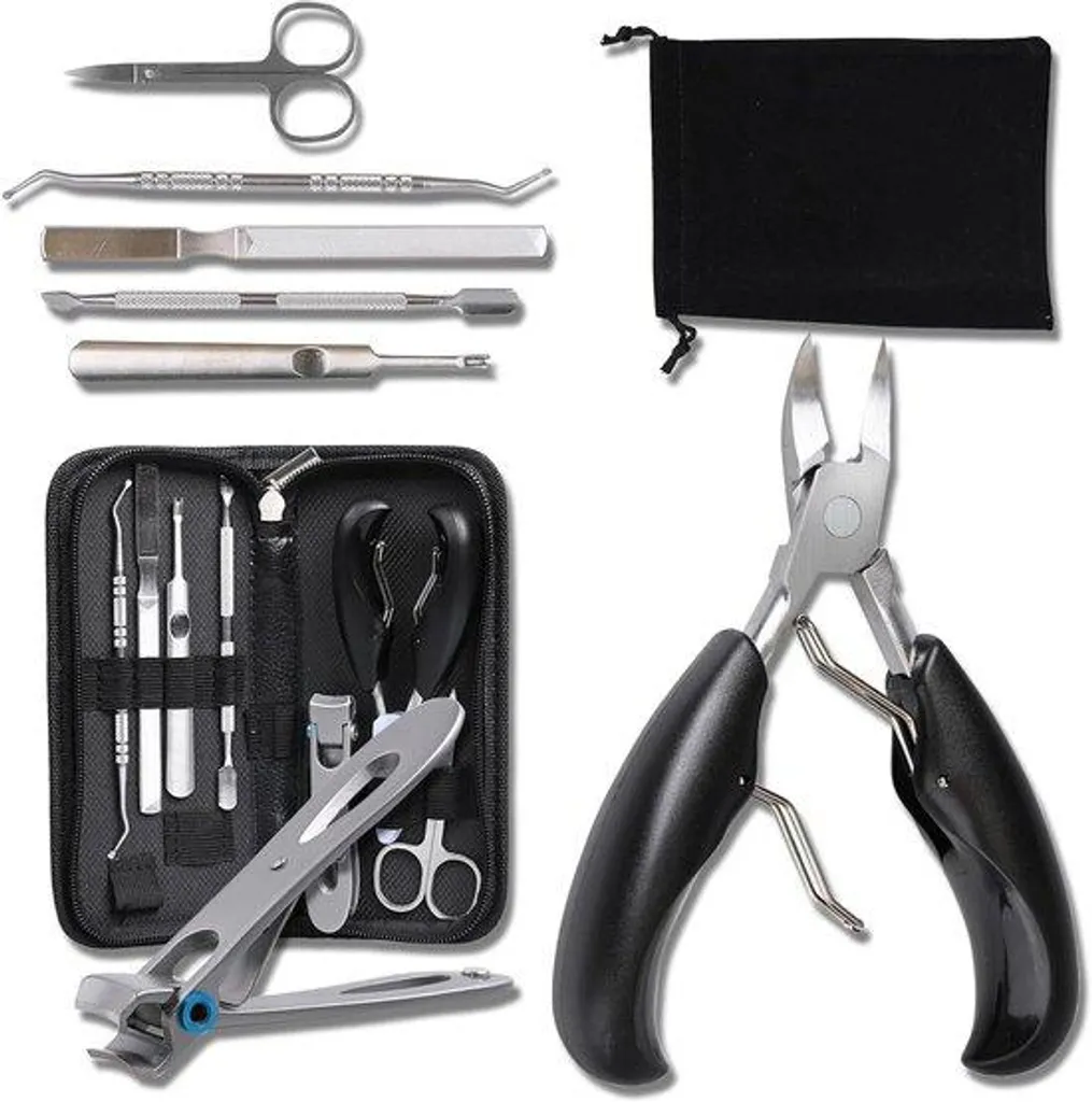Coupe-ongles professionnel en acier inox pour ongles épais de pieds