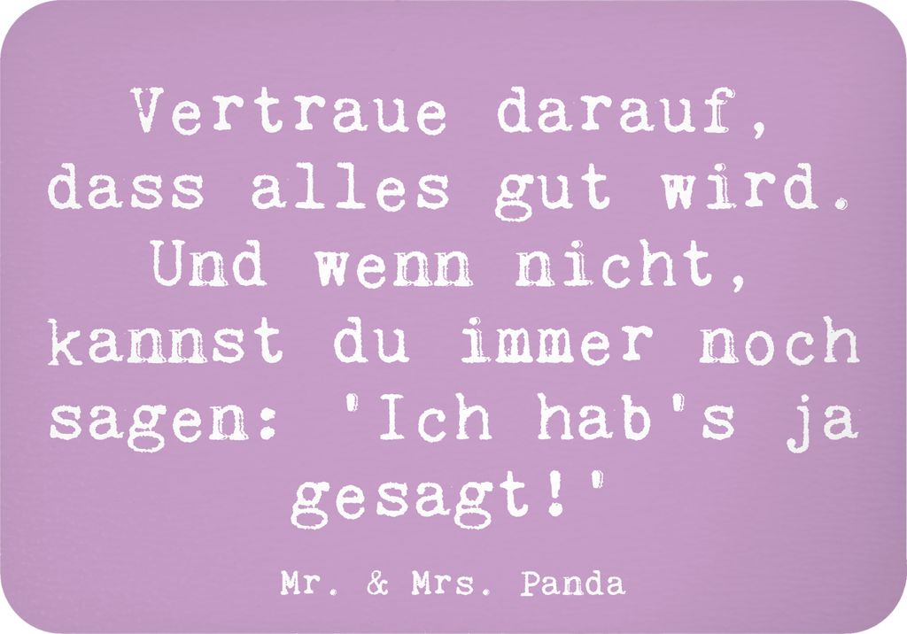 Mr. & Mrs. Panda magnet Spruch Schutz & Vertrauen - Lavendeltraum - Geschenk, Motivation, wandmagnet, Gefühl, Magische Welt, Notizhalter, Beruhige...