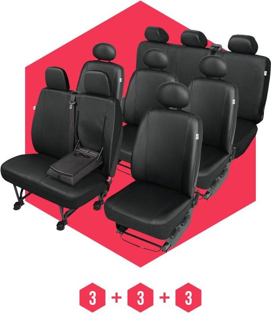 Sitzbezüge für Iveco Daily IV (06-11) 9 Sitze SET Autositzbezüge Schonbezüge