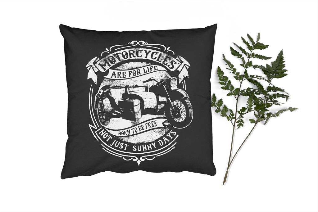 MuchoWow Zierkissen Sofakissen Wohnzimmer Dekokissen 40x40 cm Mancave - Motor - Retro - Angebot - Foto Kissen - Schlafzimmer Dekoration