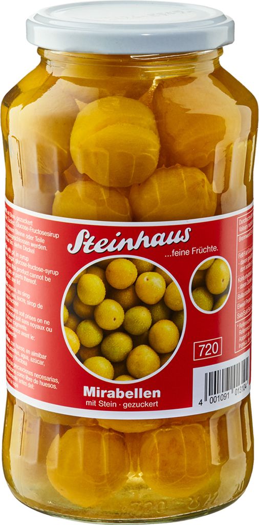 Steinhaus jemné švestky mirabelle s peckou a cukrem ve Obrázek produktu 