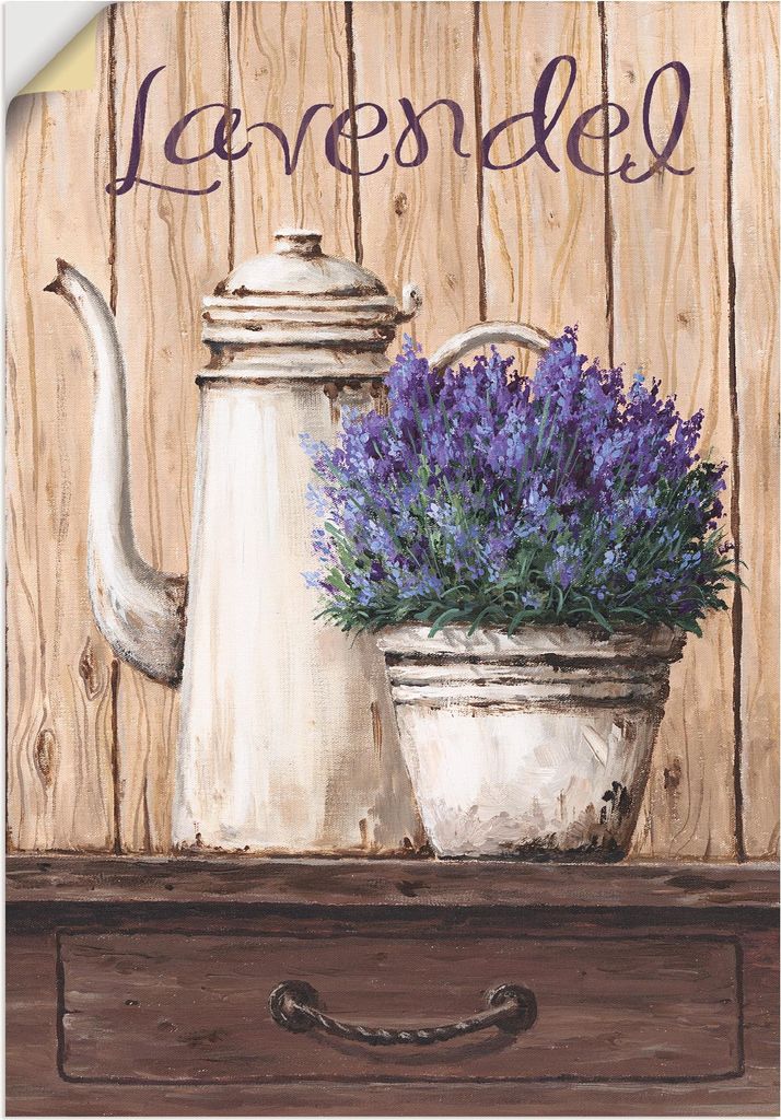 ARTland Wandbild, selbstklebend Lavendel Größe: 50x70 cm Produktbild 