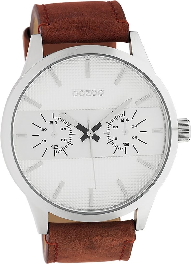 Oozoo Leder Damen-Herren Uhr Analog Quarzuhr Armband braun Timepieces D2UOC10535