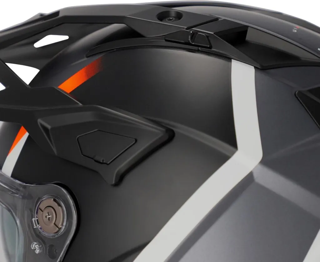Casque ACERBIS Attack avec Ventilation Optimisée Noir et Orange - L - 8