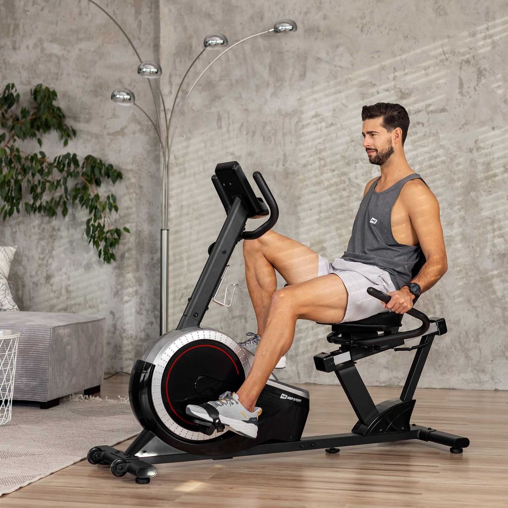 Hop-Sport Liegeergometer HS-035L - Schonendes Training Für Zuhause - Bis 135kg Belastbar