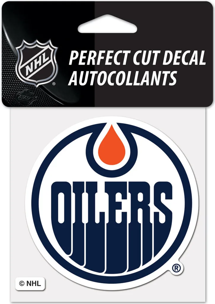 Sticker Mural NHL Edmonton Oilers WinCraft de 10cm Déco de Chambre