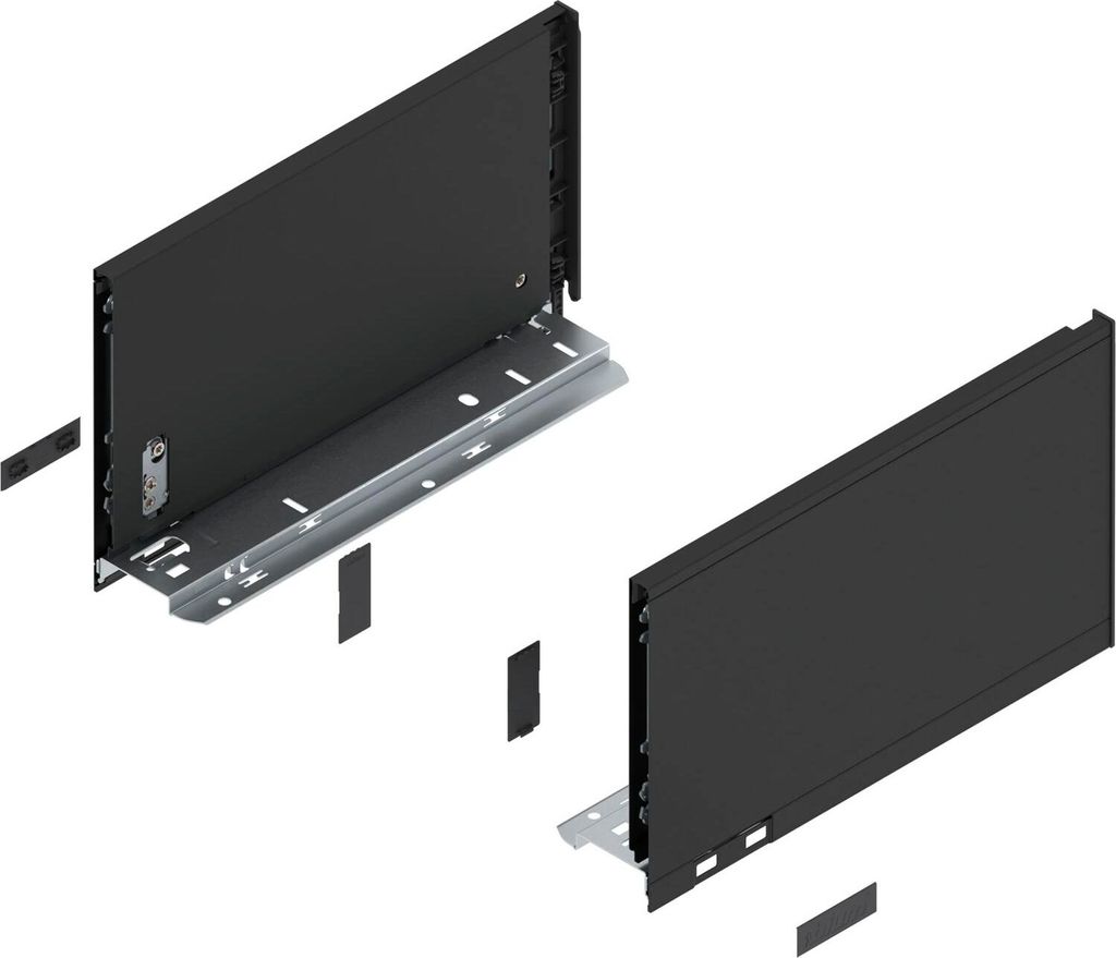 BLUM LEGRABOX pure Zarge Höhe C, NL 300, Carbonschwarz
