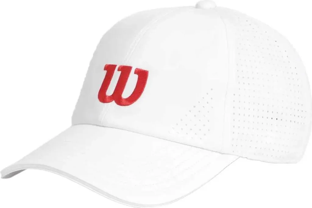 Casquette de Sport Wilson Active Perforated Blanche pour Homme et Femme