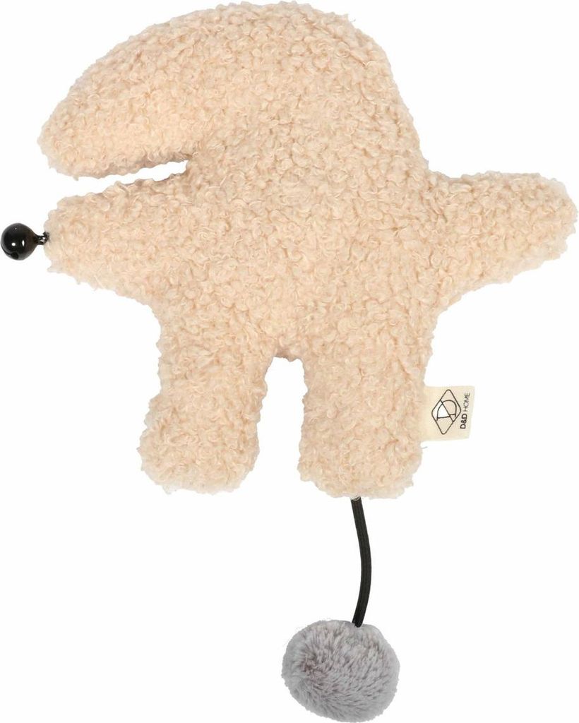 D&D Katzenspielzeug I Love Happy Cats Tretkissen mit Raschelfolie "Bix" beige