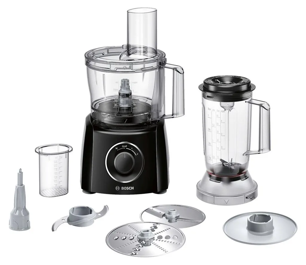 Bosch MCM3201B Robot de cuisine MultiTalent 3 Noir avec 30 fonctions
