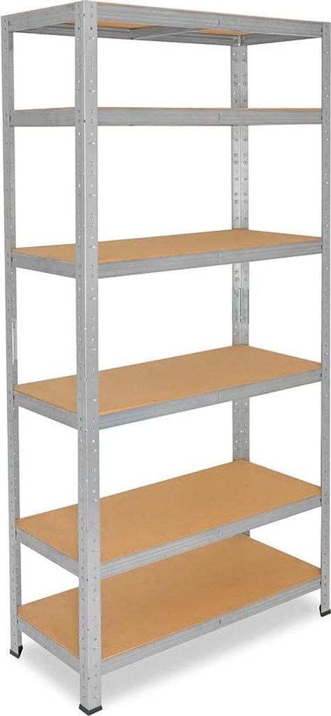 Deco4Home Schwerlastregal | 6 Ebenen | 220x90x40cm | Fachbodentragfähigkeit 175 kg