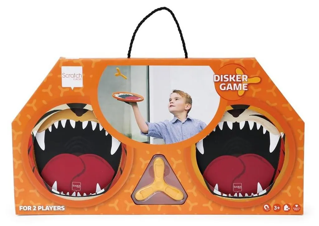 Hand-Disker Duo Scratch avec Sangle Réglable - Motif Tigre et Lion Pro