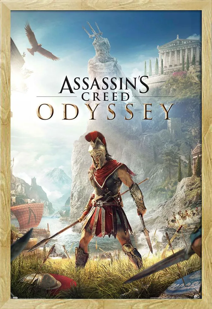 Poster Assassin's Creed Odyssey One Sheet avec cadre Shinsuke Maxi Hêtre