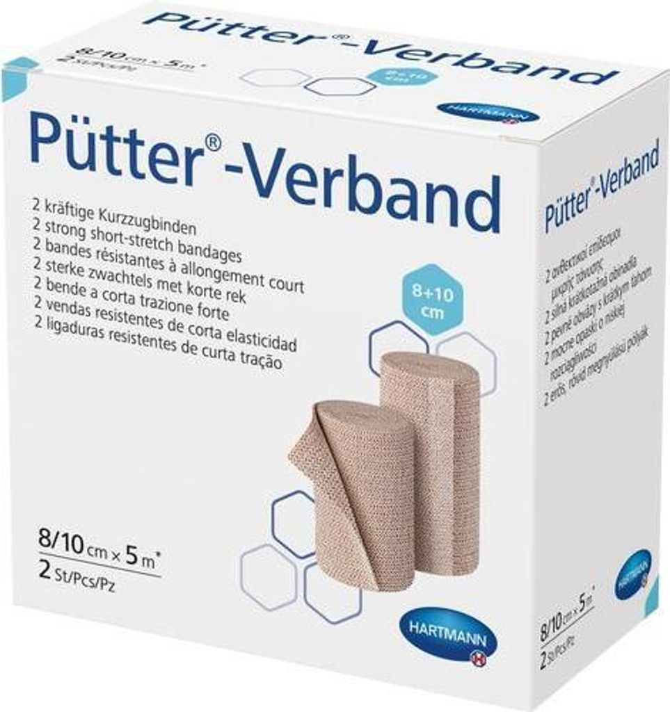 Hartmann Pütter Bandage®, 8/10 cm x 5m - confezione da 2 Immagine del prodotto 