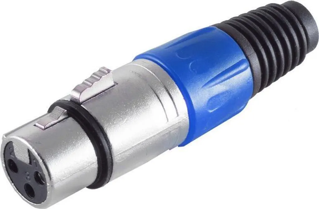 Coupleur XLR shiverpeaks bleu : solution pour rallonger vos câbles audio