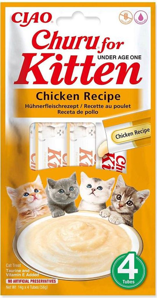Churu Cat Kitten Chicken Recipe 4x14g Obrázek produktu 