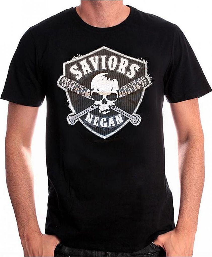 The Walking Dead T-Shirt mit Saviors Negan Wappen Größe: S