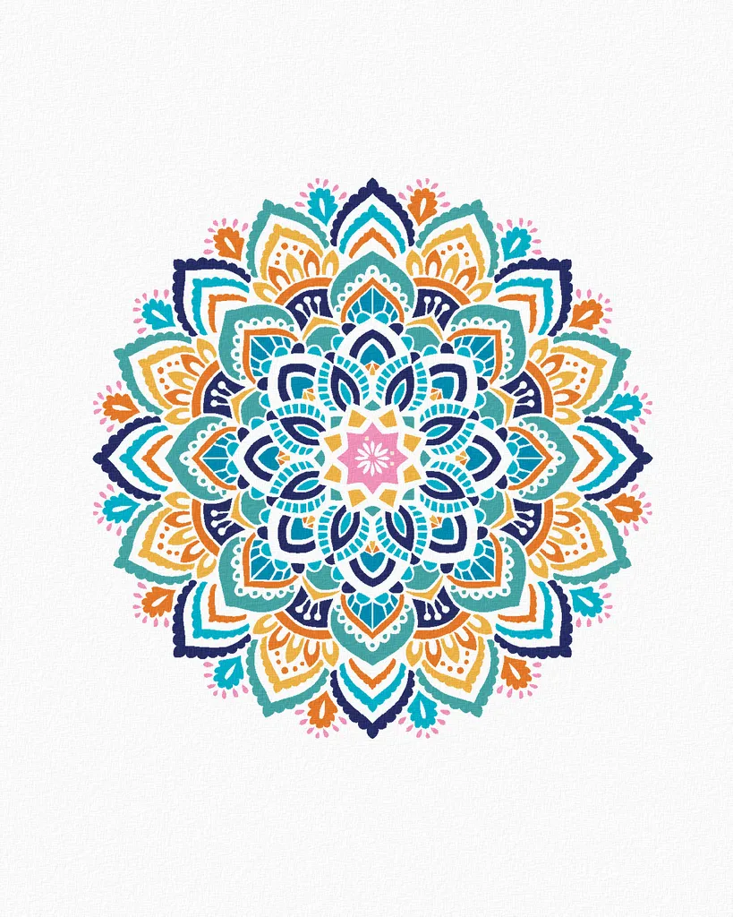 Kit Mandala II Zuty - Pittura Diamante Antistress 40x50 con Telaio