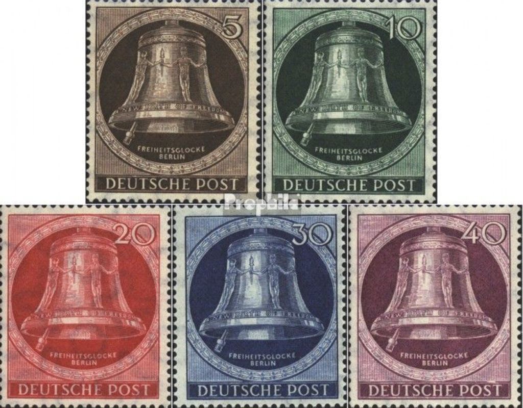 Briefmarken Berlin (West) 1951 Mi 75-79 (kompl.Ausg.) postfrisch Freiheitsglocke