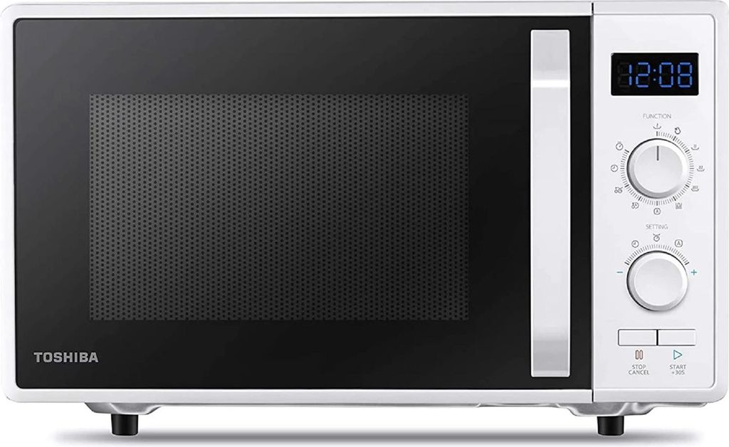 Toshiba Mikrowellenherd 23 Liter 900 Watt Weiß mit elektronischem Programmierer