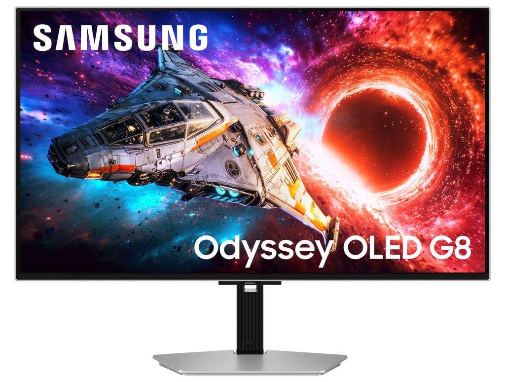 Samsung 32" Odyssey OLED G8 (G80SH) 4K 240Hz UHD Gaming Monitor, 81,3 cm (32"), 3840 x 2160 Pixel, 4K Ultra HD, OLED, 0,03 ms, Silber