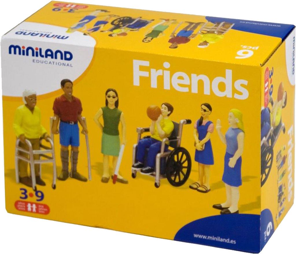 Zestaw 6 figurek dla osób niepełnosprawnych - Miniland Zdjęcie produktu 