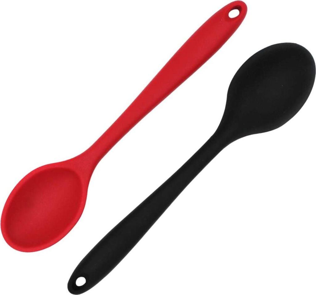 2er-Pack Silikon-Antihaft-Rührlöffel, BPA-frei und Produktbild 