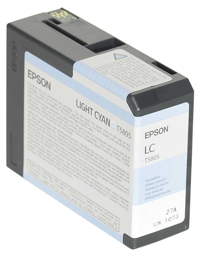 Epson Tintenpatrone light cyan T 580 80 ml T 5805 Produktbild 