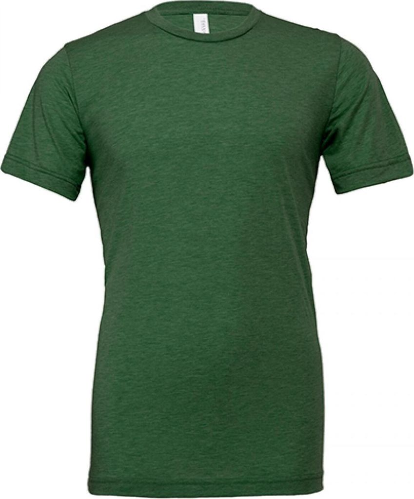 Canvas 3413 | Triblend Crew Neck T-Shirt / Meliert - Farbe: Grass Green Triblend (Heather) - Größe: XL