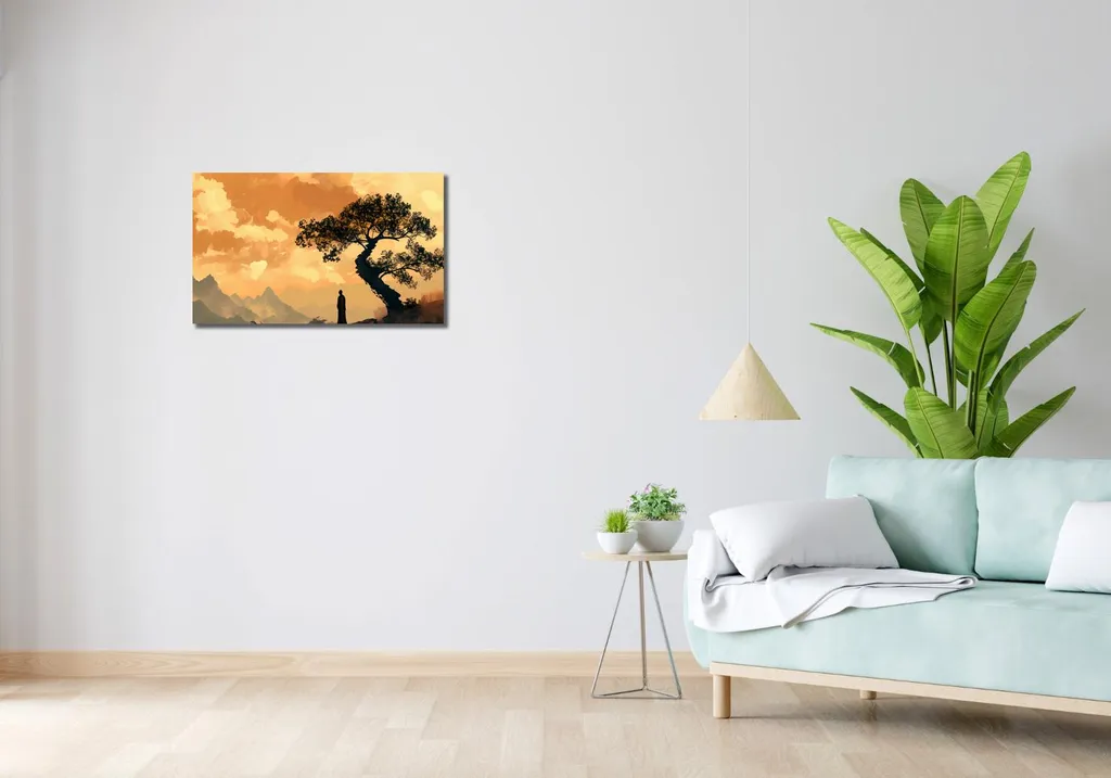 Image Zen Format 70x40 cm - Impression HD Haute Qualité avec Châssis - 2
