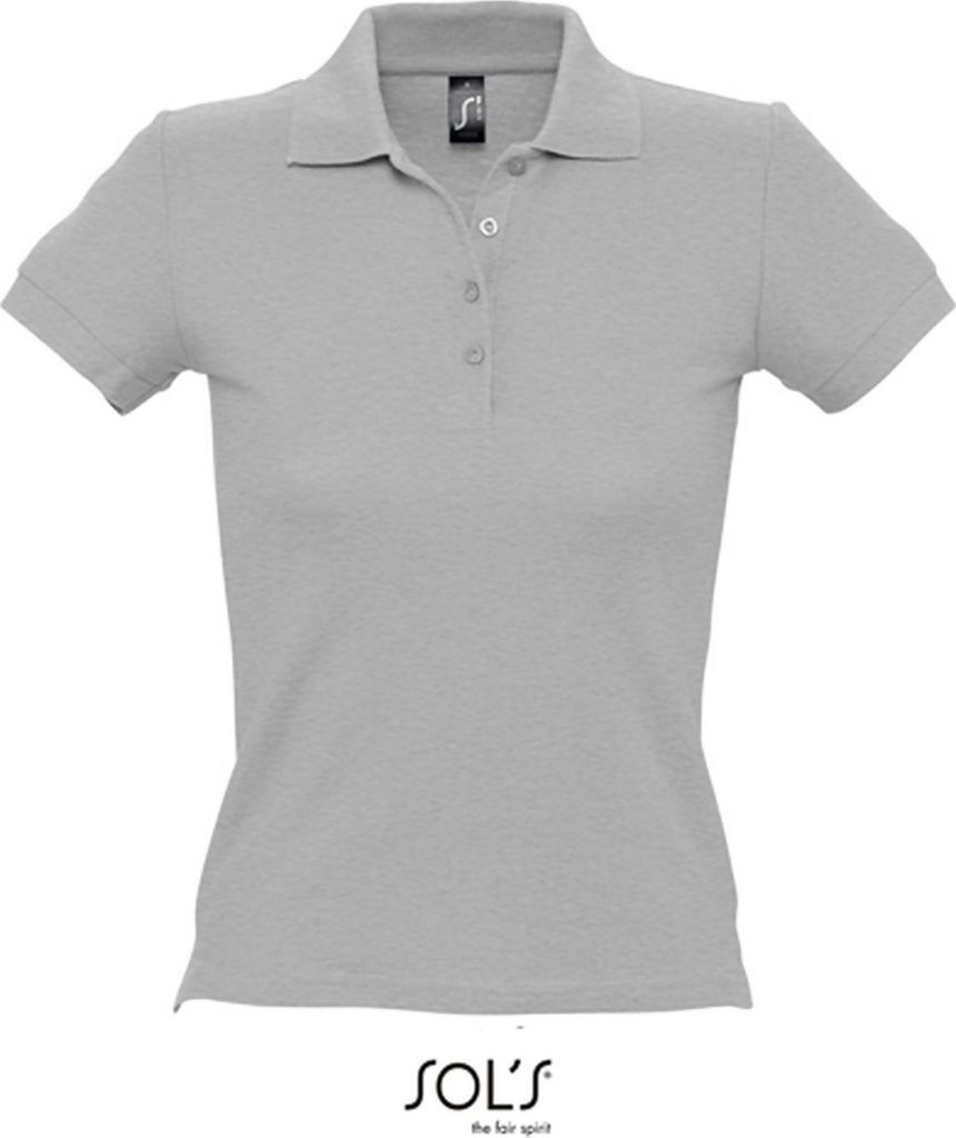 SOLs 11310 | Ladies Poloshirt People 210 - Farbe: Grey Melange - Größe: XXL