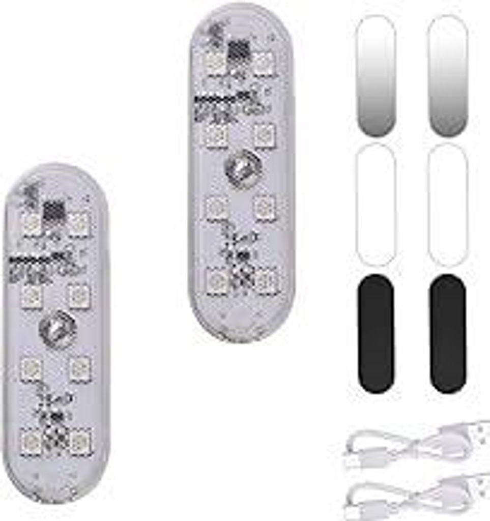 URAQT Auto Innen Beleuchtung, 2 Stück 150MA LED KFZ Innenraumbeleuchtung USB Wiederaufladbare Mobilen Touch Schalterlicht für Auto Wohnmobil Bus ...