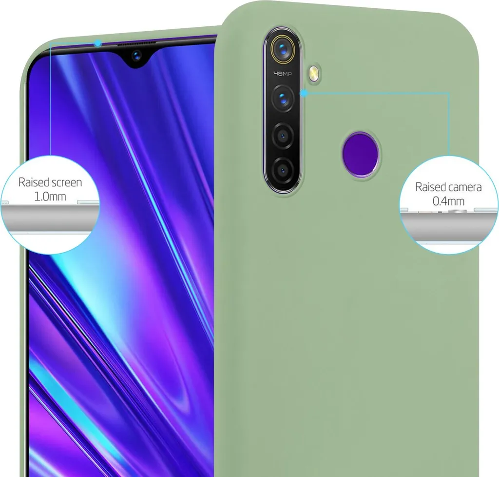 Custodia Per Realme C30 4G In Silicone Trasparente Con Bordo Color Lavanda: Cover Antiurto Sottile E Protettiva - 5
