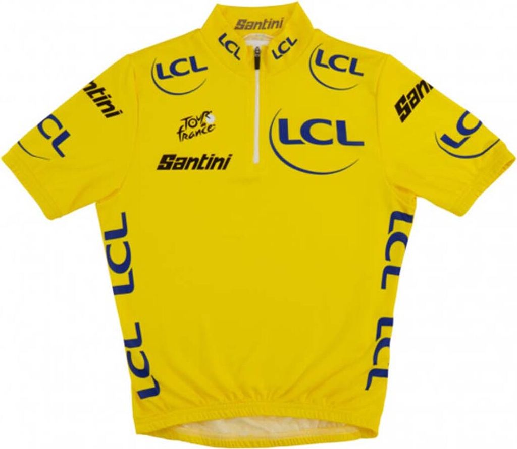 SANTINI Kurzarm Fahrradtrikot - TOUR DE FRANCE 2023 - Gelb Produktbild 