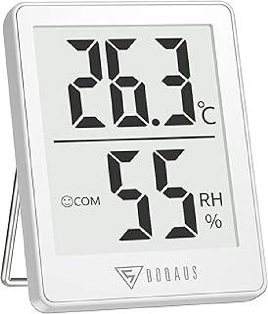 DOQAUS Hygrometer Thermometer Innen Luftfeuchtigkeitsmesser Digital Raumthermometer mit 5s Fast Refresh Temperatur Luftfeuchtigkeit Monitor für Sc...