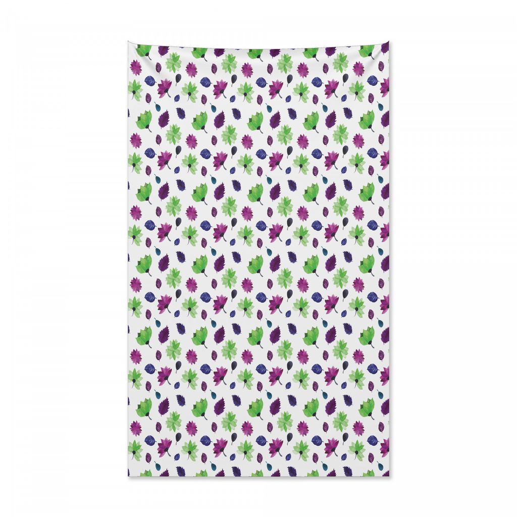 Abakuhaus Blumen Wandteppich und Tagesdecke, Aquarell Künstlerische Lilien aus Weiches Mikrofaser Stoff Kein Verblassen Klare Farben Waschbar, 140...