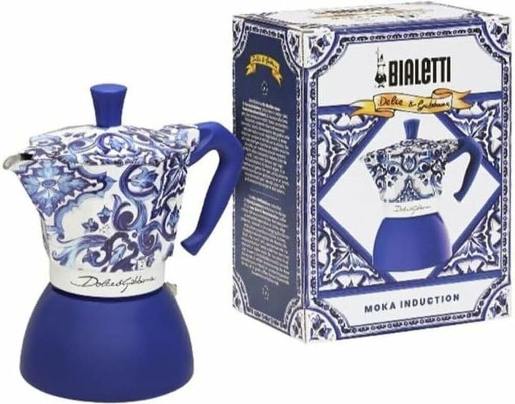 Italienische Kaffeemaschine Bialetti D&G BLU MEDI 6T Blau Produktbild 