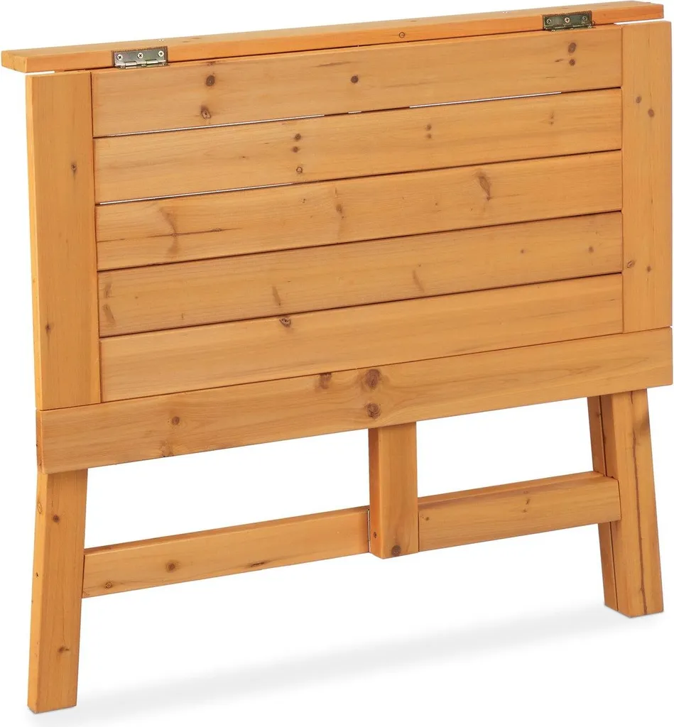 Table d'appoint pliante bois rectangulaire modulable gain de place 120cm - 6