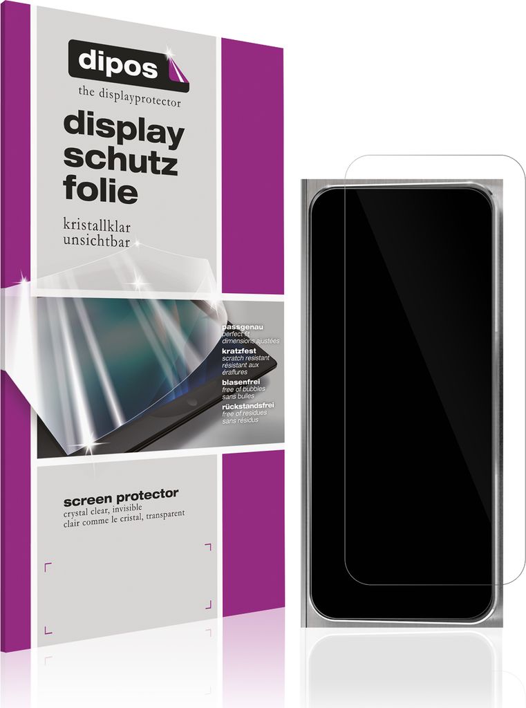 2x Schutzfolie für WMF Perfection 680 klar Displayschutzfolie Folie Display Schutz dipos