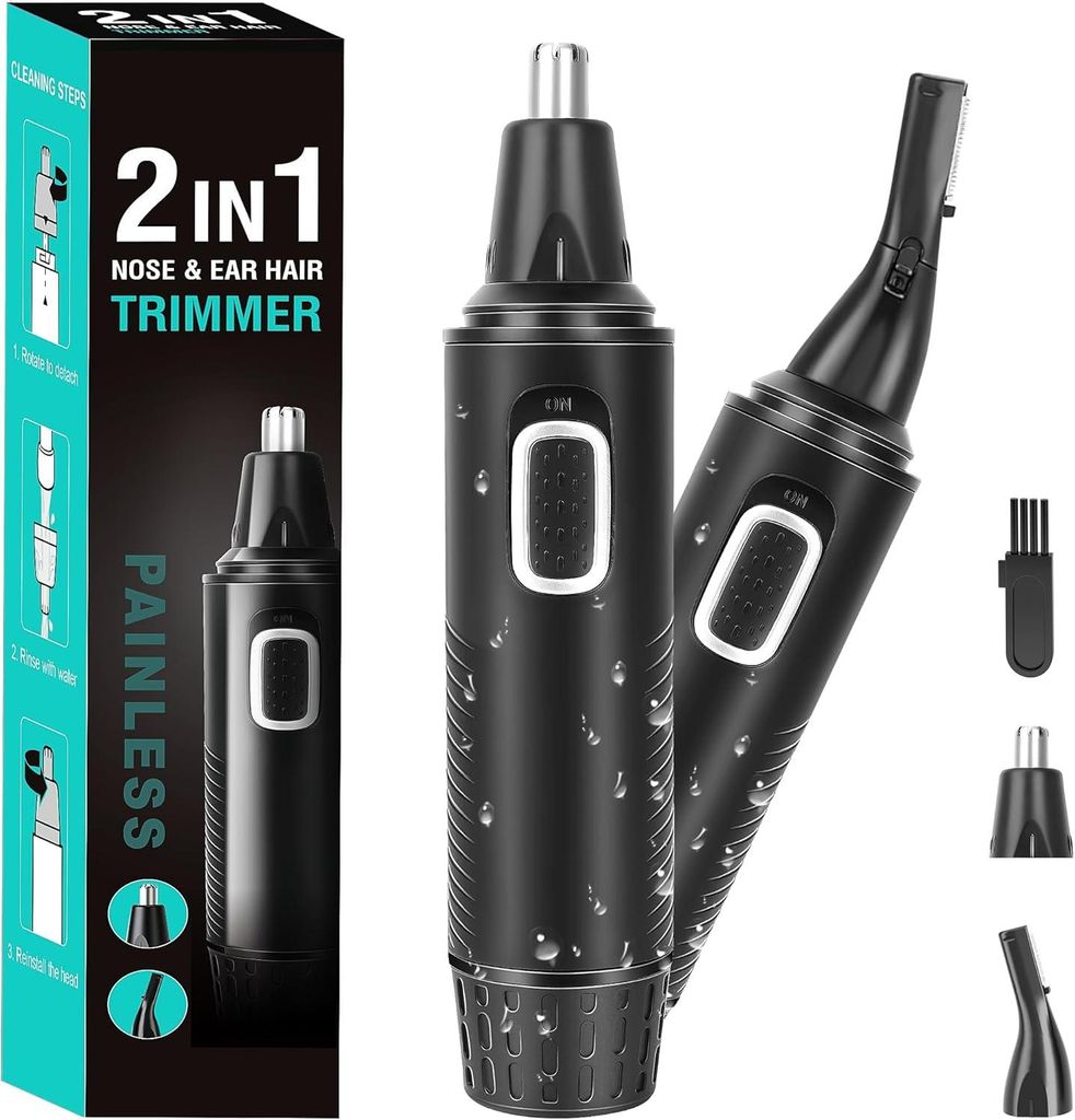 Tagliapeli Naso E Orecchie Professionale Trimmer,Ricaricabile USB E - Foto 7