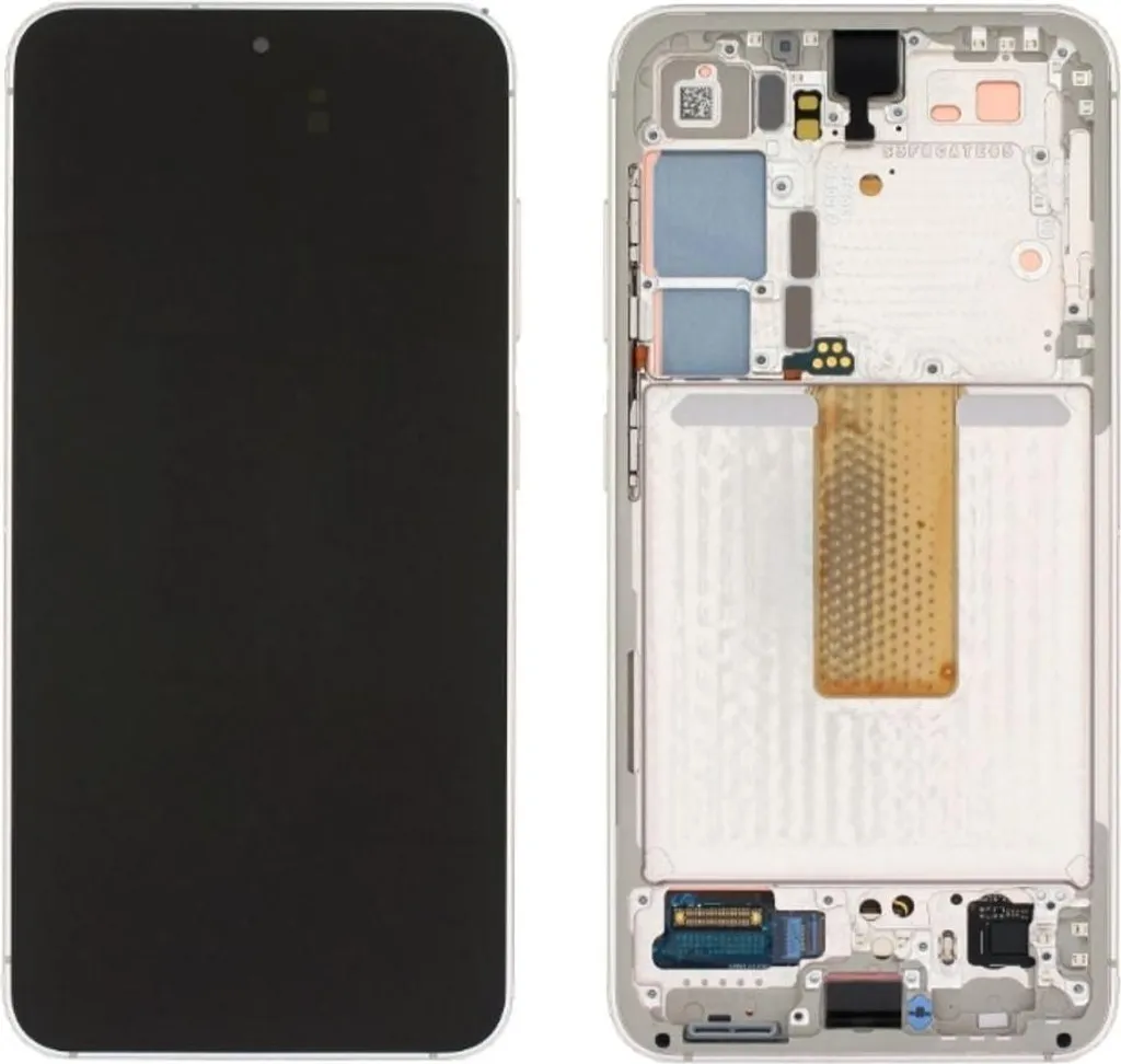 Dalle LCD et Vitre pour Samsung Galaxy S23 Beige - Pièce de Rechange