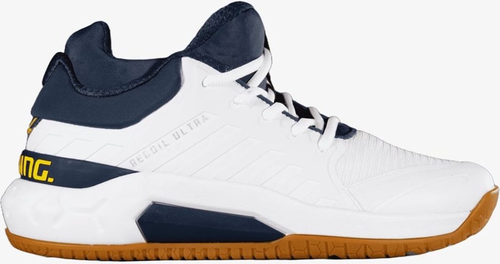 Salming Recoil Ultra Mid Indoor Handballschuhe Hallenschuhe weiß/blau 1234090-0732 Aktuelle Kollektion 2024, Schuhgröße:44 2/3 EU