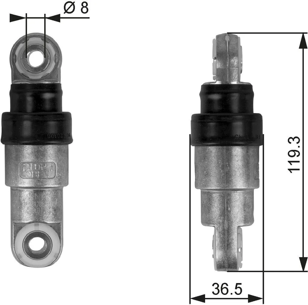 Amortisseur de Vibrations Courroie Accessoire Gates pour BMW X5 et E39