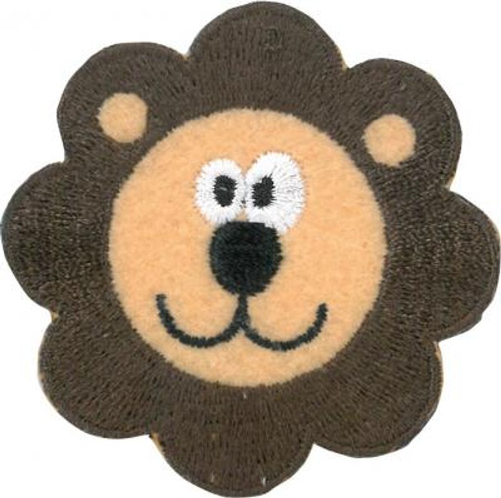 Kleiber LM-4601 Löwen - Kopf Bügelbild, Patch, ca. Ø  5,5 Produktbild 
