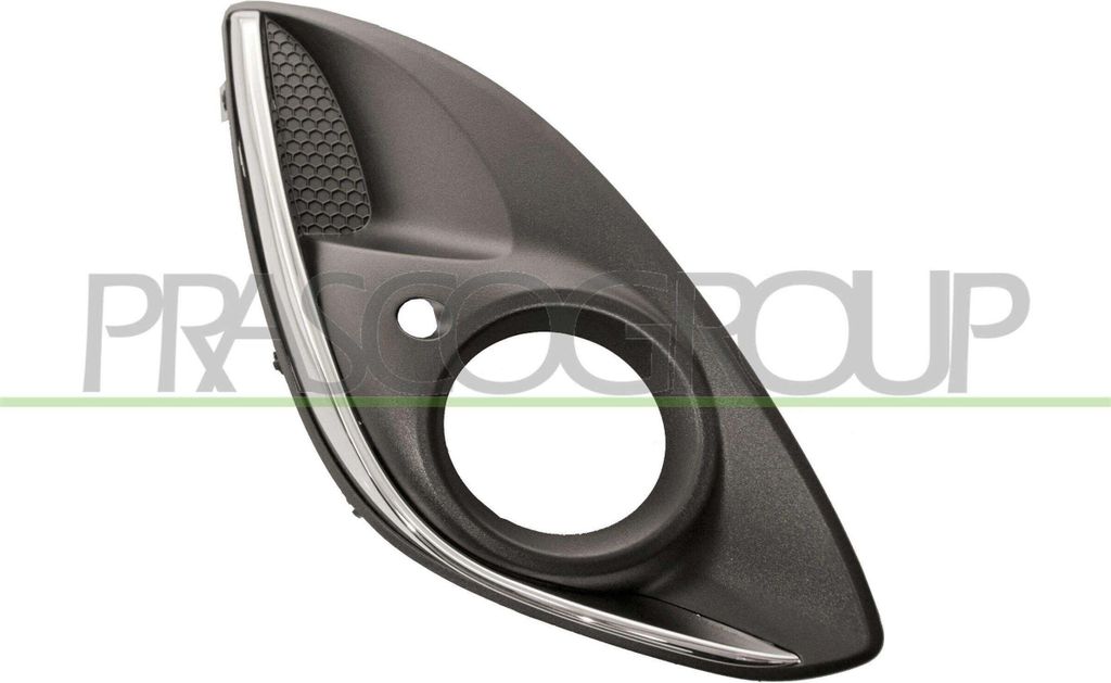 PRASCO Lüftungsgitter Grill Stoßfänger für OPEL Corsa D Schrägheck (S07) mit Loch/Löchern für Nebellampen