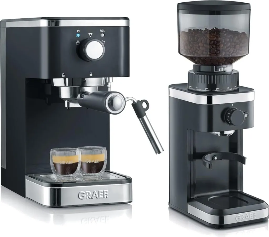 Machine à piston expresso Graef ES402 compacte pour petites cuisines
