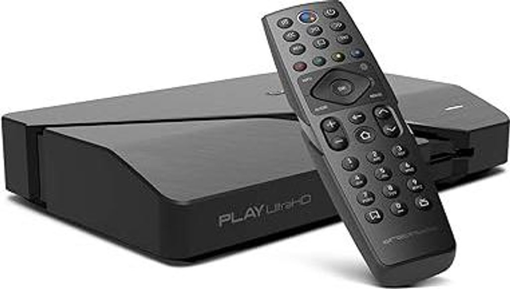 Dreambox Play UHD Android TV Box Schwarz | 4K HDR Media OTT-Player mit AV1, HDMI 2.1, Bluetooth 5.1, Dual-WiFi, Android 11 | Kompakt & leistungssta...