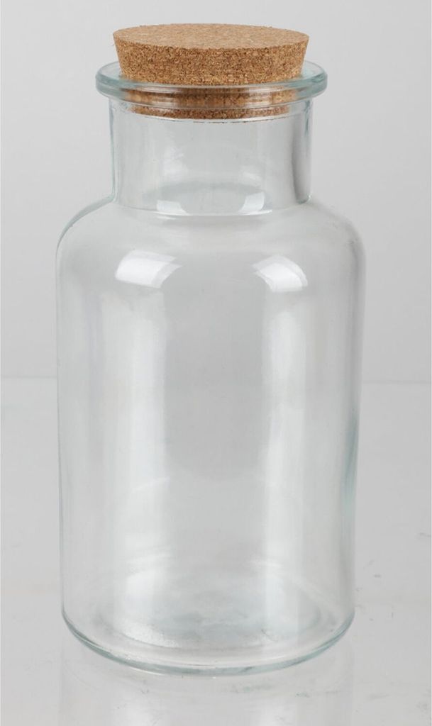 6x Vorratsglas 250ml mit Korkdeckel, zum Einmachen und Einwecken von Gurken, Vorratsgefäß, Frischhalten, Behälter zur Aufbewahrung, für Lebensm...