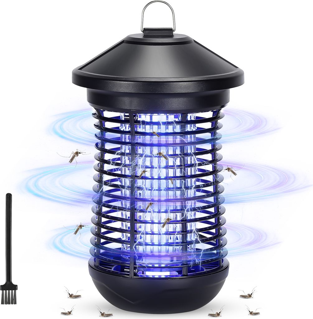Faziango 18W Elektrischer Insektenvernichter UV-Licht Outdoor Mückenfalle Fliegenfalle Insektenlampe Moskitofalle Insektenabwehr Insektenfalle Mü...